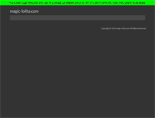 Tablet Screenshot of magic-lolita.com